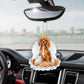 Cavalier King Charles Spaniel Ruby In The Hands Of God Car Hanging Ornament