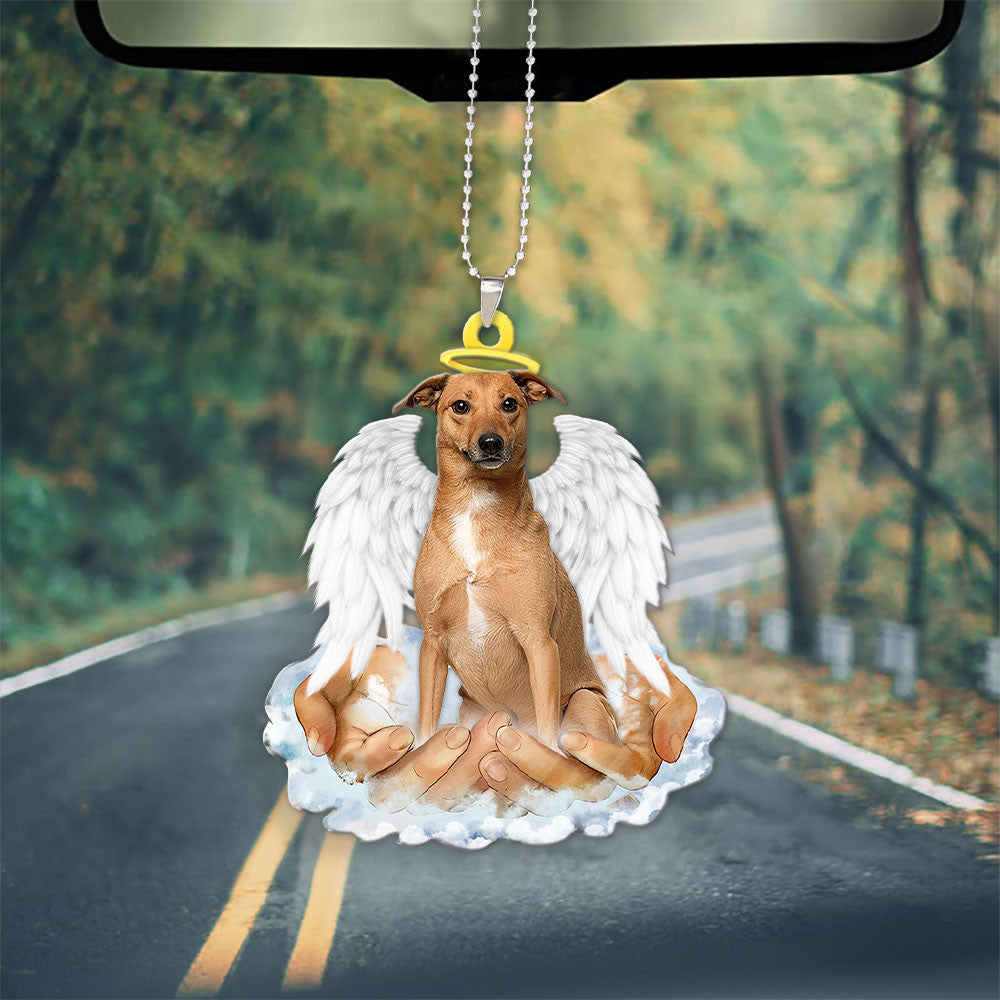 Carolina Dog In The Hands Of God Car Hanging Ornament