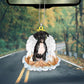 Boxer Black In The Hands Of God Car Hanging Ornament