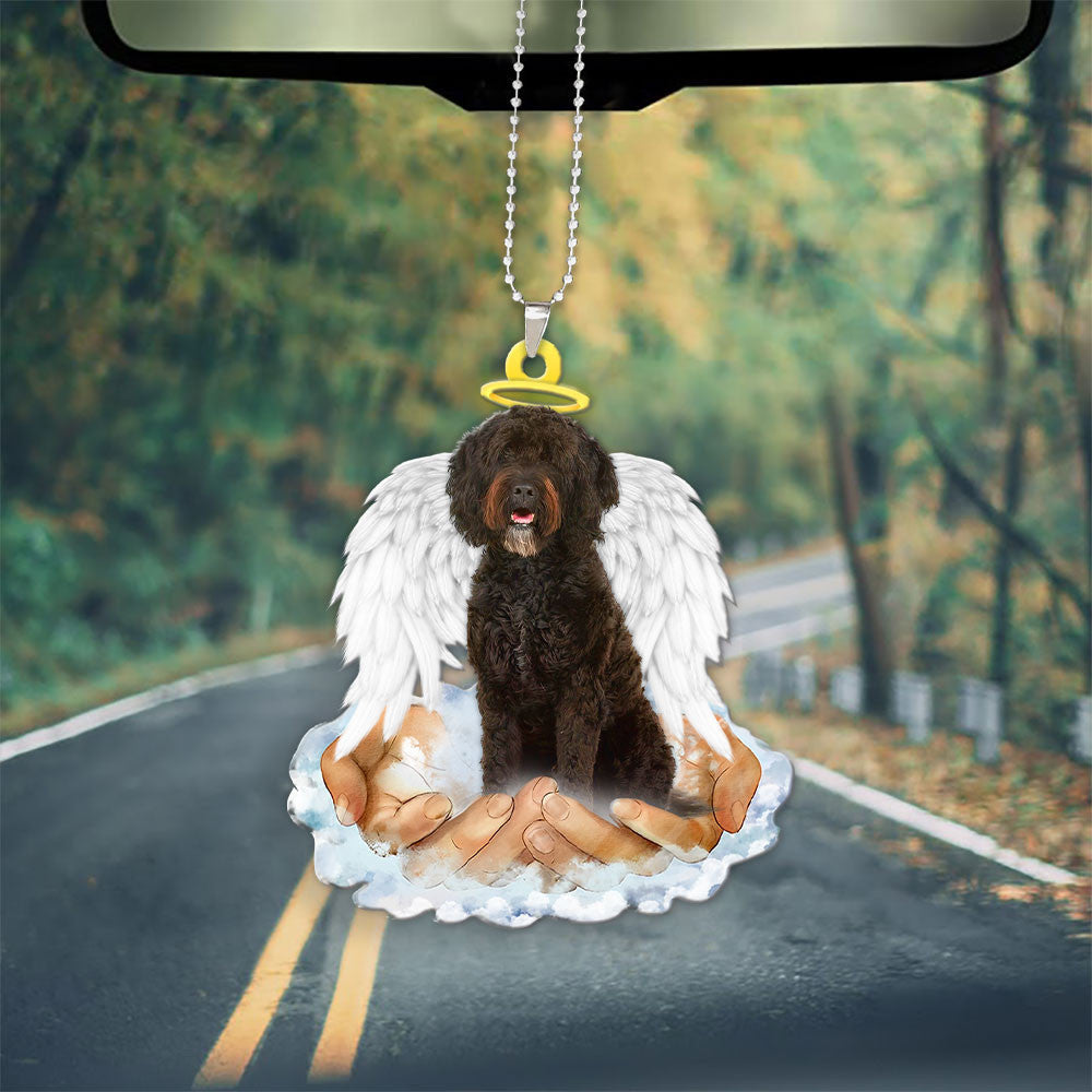 Barbet In The Hands Of God Car Hanging Ornament