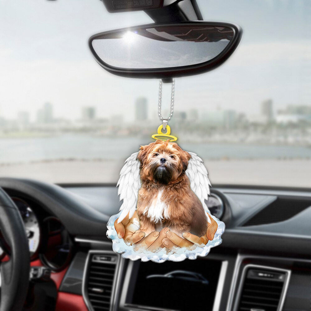 Zuchon In The Hands Of God Car Hanging Ornament