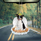 Rat Terrier In The Hands Of God Car Hanging Ornament