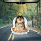 Pomeranian In The Hands Of God Car Hanging Ornament