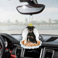 Patterdale Terrier In The Hands Of God Car Hanging Ornament