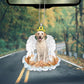Labrador Retriever In The Hands Of God Car Hanging Ornament