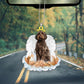 Labradoodle In The Hands Of God Car Hanging Ornament