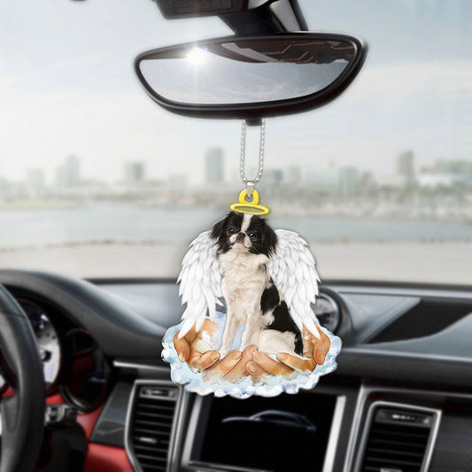 Japanese Chin In The Hands Of God Car Hanging Ornament