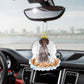 German Shorthaired Pointer In The Hands Of God Car Hanging Ornament