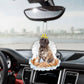 English Mastiff Brindle In The Hands Of God Car Hanging Ornament