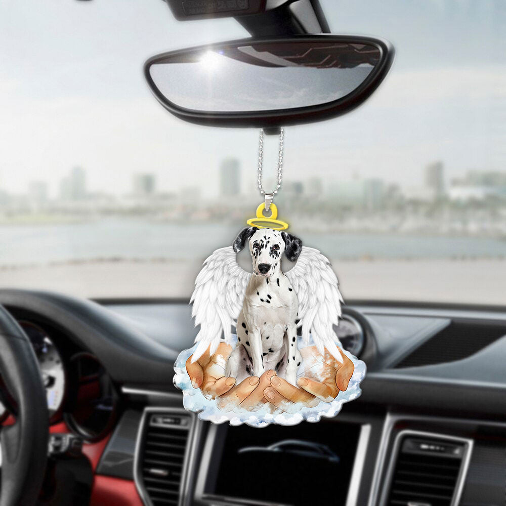 Dalmatian In The Hands Of God Car Hanging Ornament