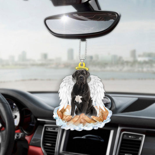 Cane Corso In The Hands Of God Car Hanging Ornament