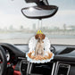 Brittany In The Hands Of God Car Hanging Ornament