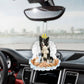 Border Collie In The Hands Of God Car Hanging Ornament