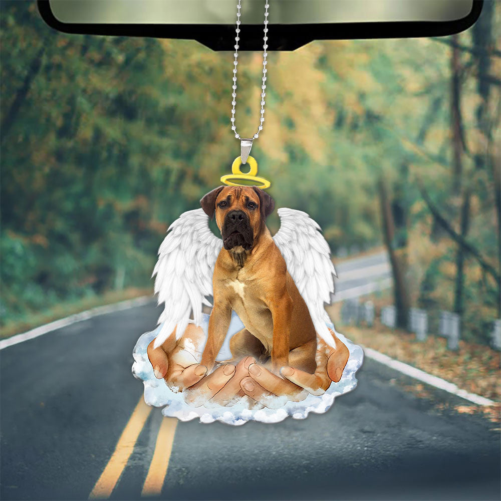 Boerboel In The Hands Of God Car Hanging Ornament