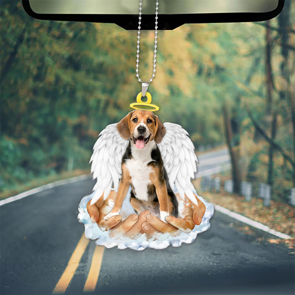 Beagle In The Hands Of God Car Hanging Ornament