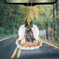 Australian Cattle Dog In The Hands Of God Car Hanging Ornament