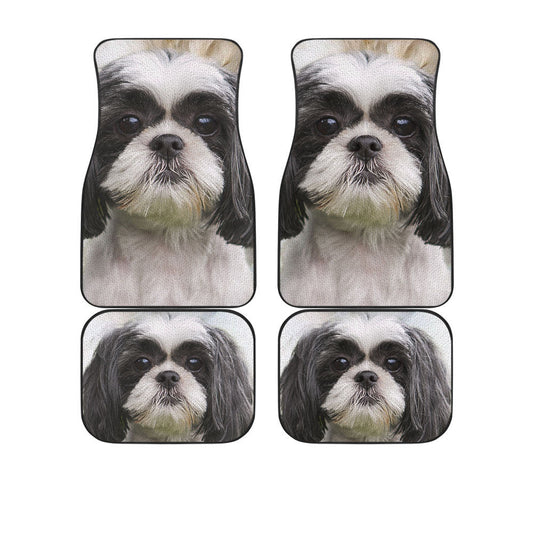 Shih Tzu Funny Face Car Floor Mats 119