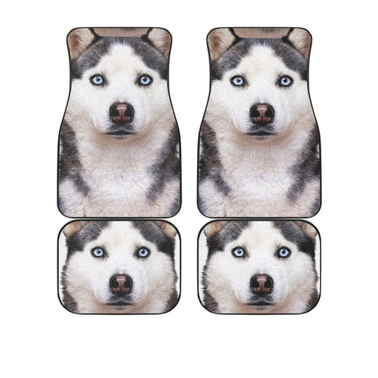 Siberian Husky Funny Face Car Floor Mats 119