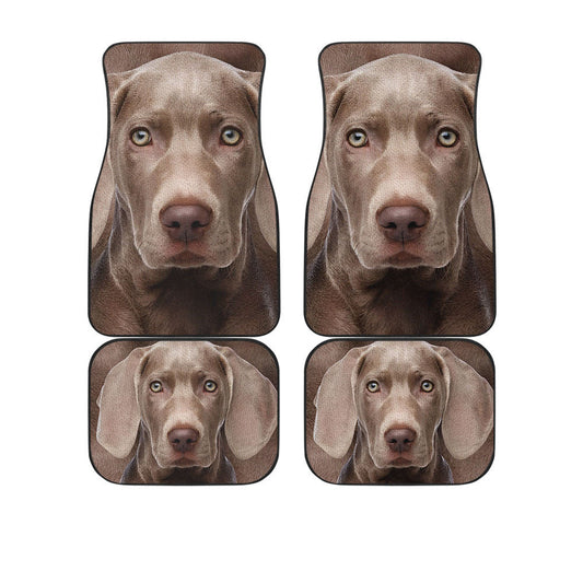 Weimaraner Funny Face Car Floor Mats 119