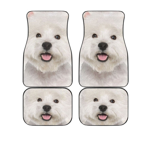 West Highland White Terrier Funny Face Car Floor Mats 119