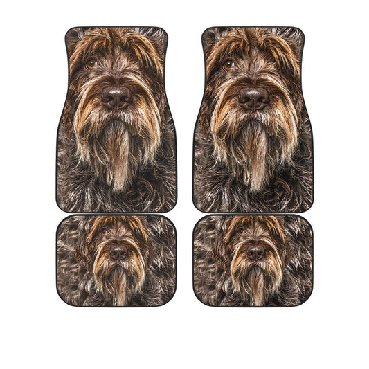 Wirehaired Pointing Griffon Funny Face Car Floor Mats 119