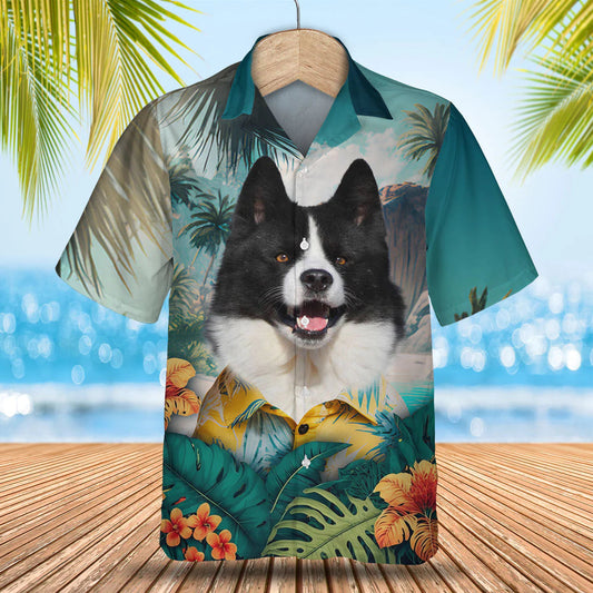 Karelian Bear Dog - 3D Tropical Hawaiian Shirt