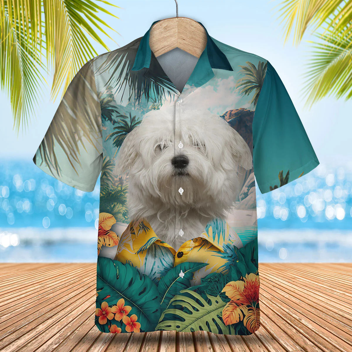 Coton de Tulear - 3D Tropical Hawaiian Shirt