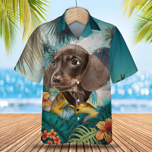 Dachshund - 3D Tropical Hawaiian Shirt