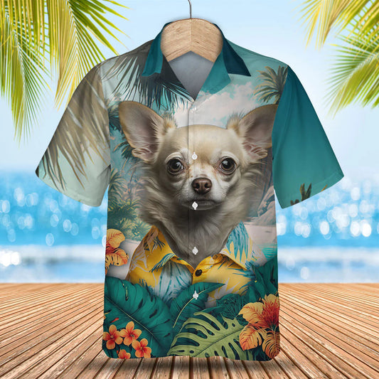 Chihuahua 2 AI - 3D Tropical Hawaiian Shirt