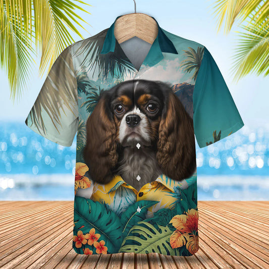 Cavalier King Charles Spaniel AI - 3D Tropical Hawaiian Shirt