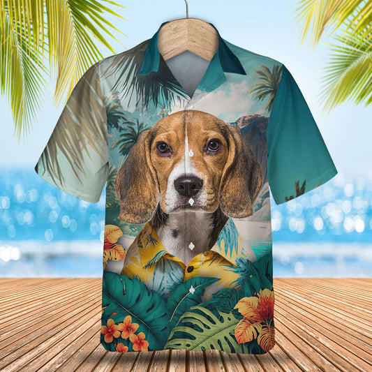 Beagle - 3D Tropical Hawaiian Shirt