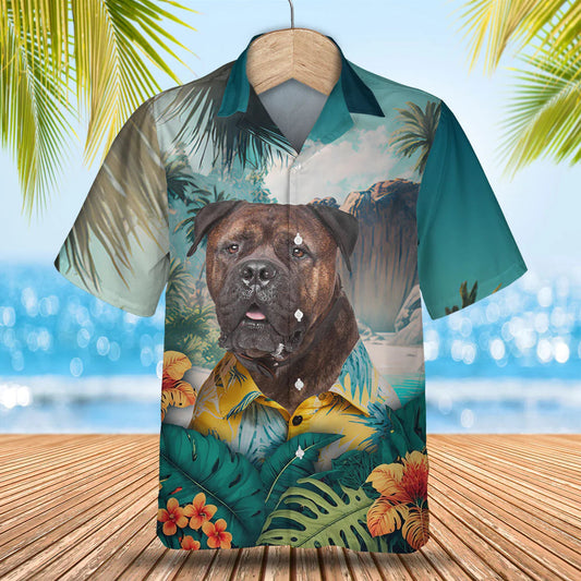 Bullmastiff - 3D Tropical Hawaiian Shirt