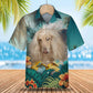 Afghan Hound - 3D Tropical Hawaiian Shirt