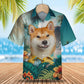 Akita Inu - 3D Tropical Hawaiian Shirt