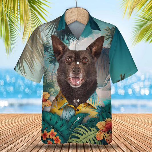 Australian Kelpie - 3D Tropical Hawaiian Shirt