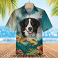 Bernese Mountain Dog - 3D Tropical Hawaiian Shirt