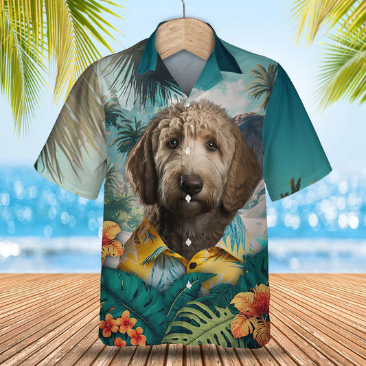 Goldendoodle - 3D Tropical Hawaiian Shirt