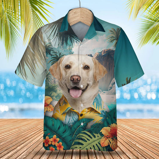 Labrador Retriever - 3D Tropical Hawaiian Shirt