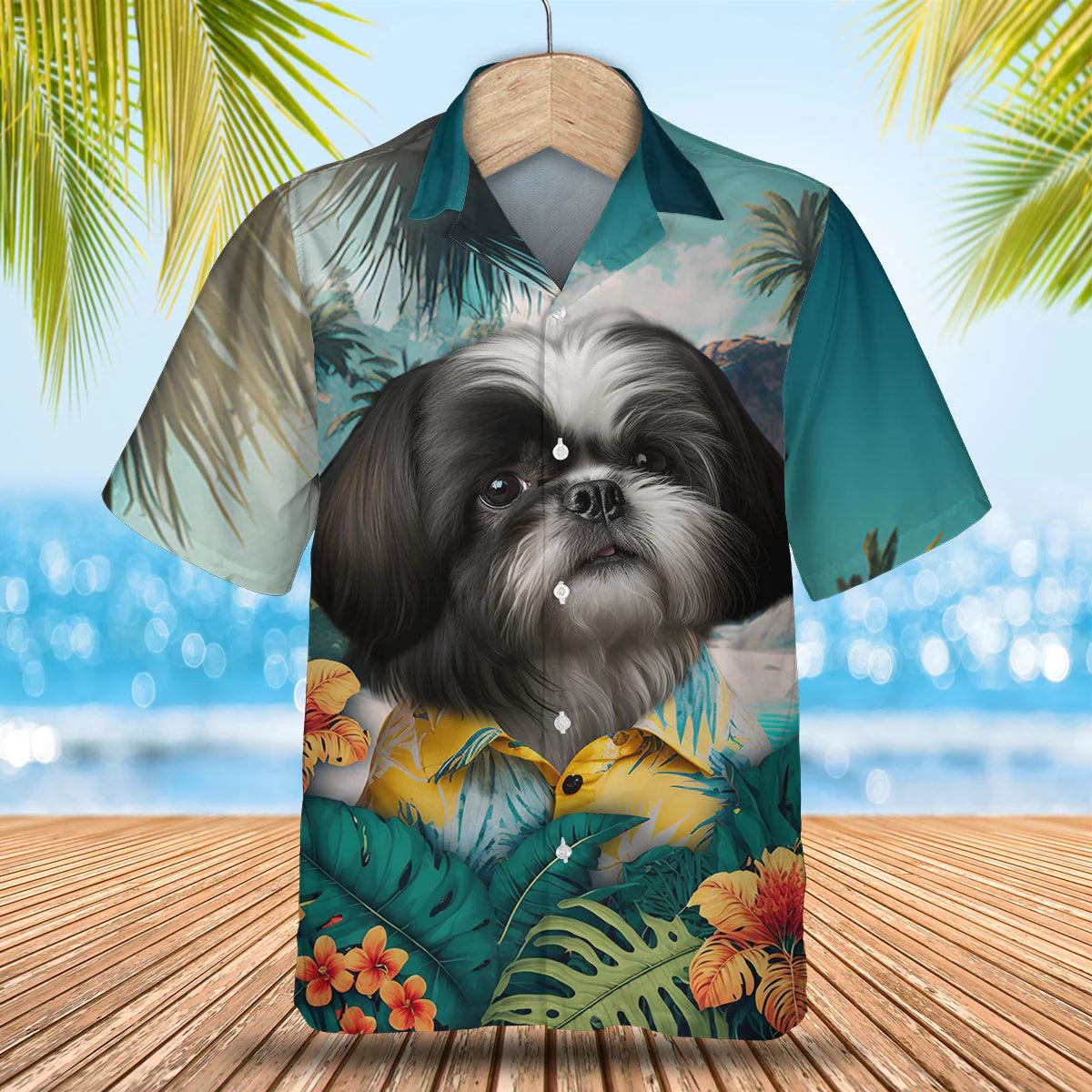 Shih Tzu 2 - 3D Tropical Hawaiian Shirt