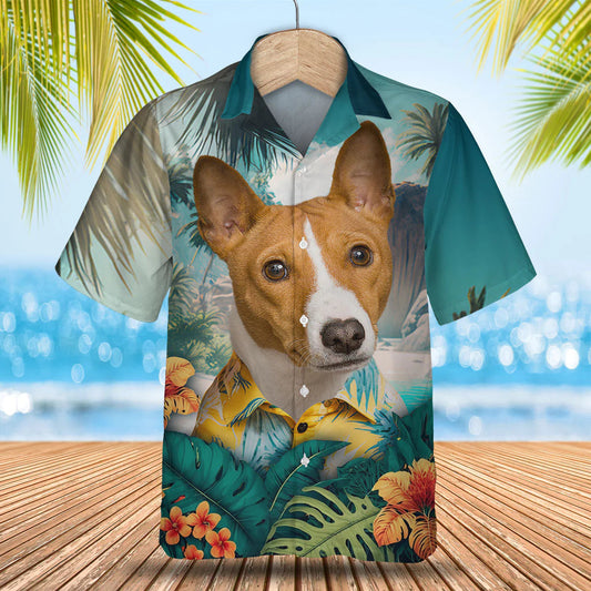 Basenji - 3D Tropical Hawaiian Shirt