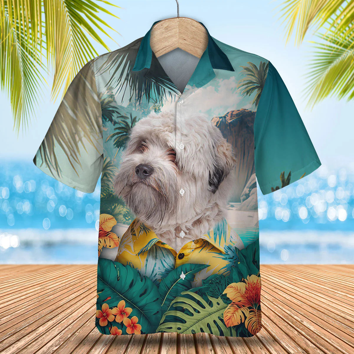 Little lion dog - 3D Tropical Hawaiian Shirt