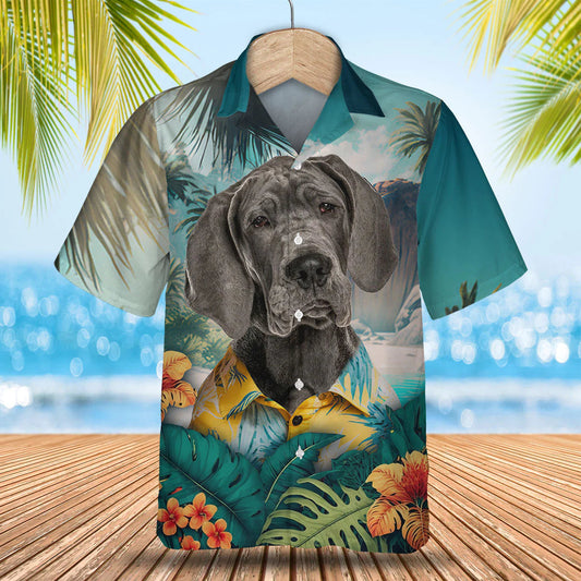 Great Dane - 3D Tropical Hawaiian Shirt