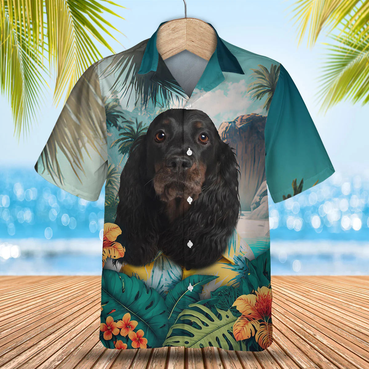 Gordon Setter - 3D Tropical Hawaiian Shirt