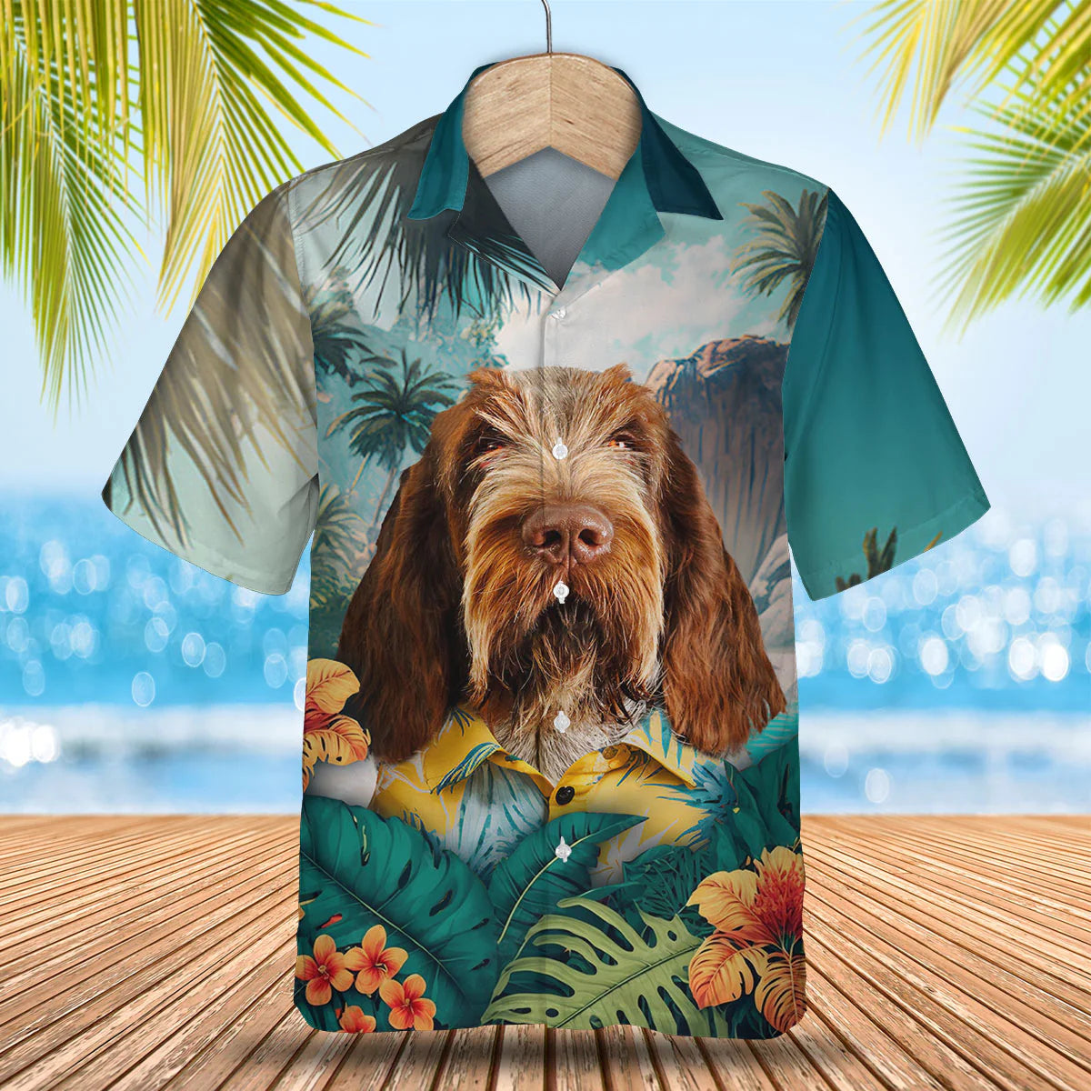 Spinone Italiano - 3D Tropical Hawaiian Shirt