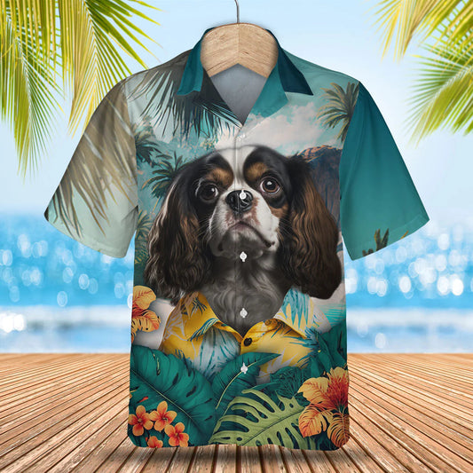 Cavalier King Charles Spaniel 2 AI - 3D Tropical Hawaiian Shirt