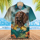 Irish Setter - 3D Tropical Hawaiian Shirt