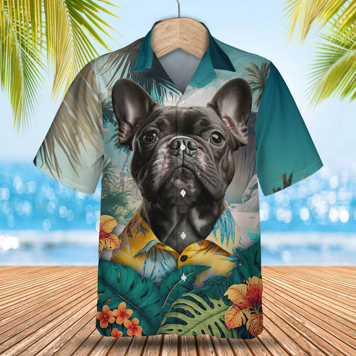 French Bulldog 2 - 3D Tropical Hawaiian Shirt