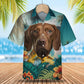 Vizsla - 3D Tropical Hawaiian Shirt