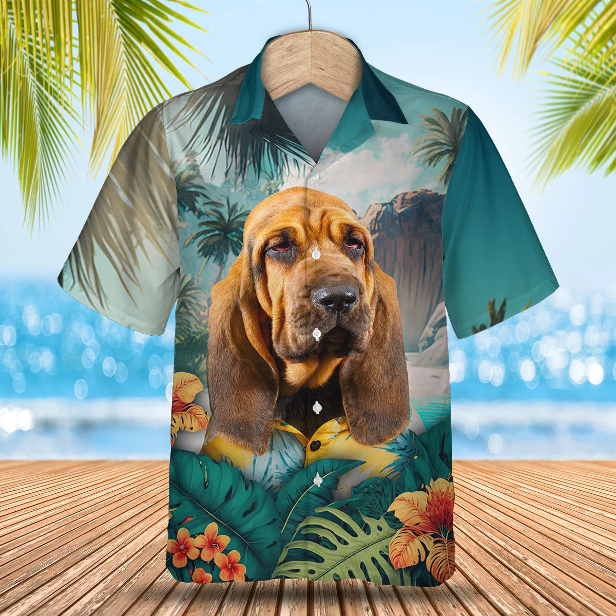 Bloodhound - 3D Tropical Hawaiian Shirt