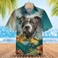 American Staffordshire Terrier AI - 3D Tropical Hawaiian Shirt